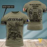 Customized French Soldier 3D Printed Combat Shirt EZQ220721