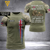 Customized British Soldier 3D Printed Shirt EZHQ2304