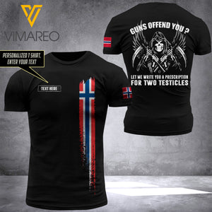 Customized Norway Soldier 3D Printed Combat Shirt EZLN240621