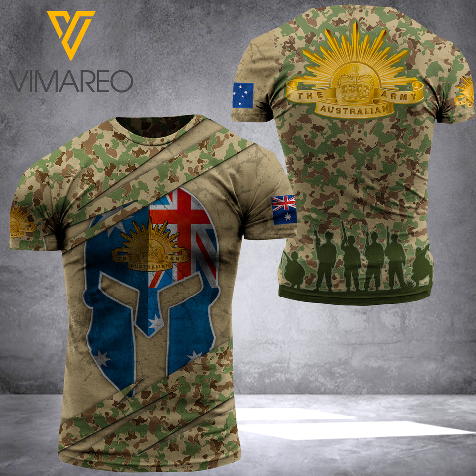 Customized Australian soldier 3D Printed Combat Shirt EZQT164