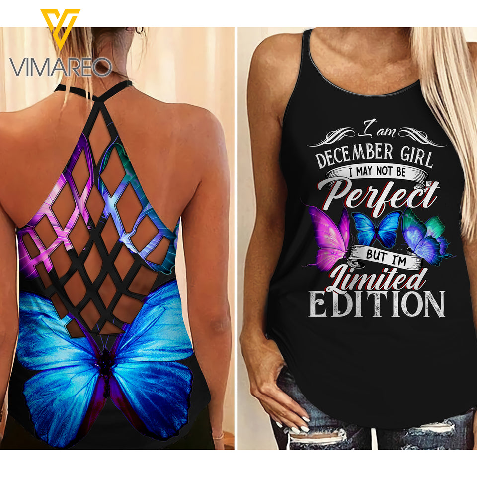 December Girl Criss-Cross Open Back Camisole Tank Top ZT2403