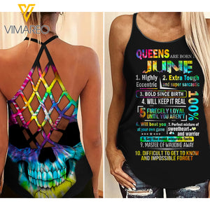 June Queen Criss-Cross Open Back Camisole Tank Top  ZT3003