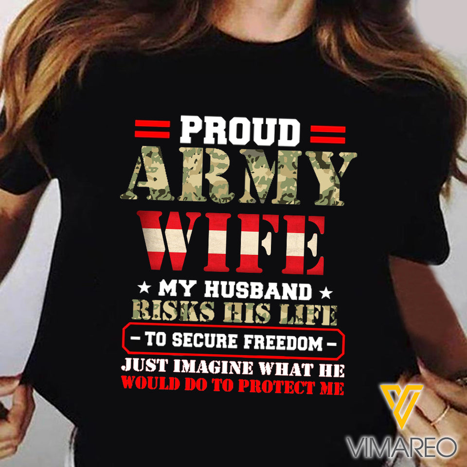 Proud Austrian Soldier Wife Tshirt EZQ160621