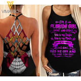 Florida Girl Criss-Cross Open Back Camisole Tank Top ZHQ2603