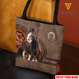 Personalized Clydesdale Horse Tote Bag SEP-HQ08