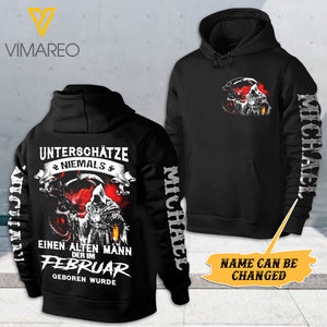FEBRUARY GUY GERMAN 3D PRINTED HOODIE 22FEB-HQ07
