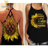 Ironworker Criss-Cross Open Back Camisole Tank Top MAR-HQ27
