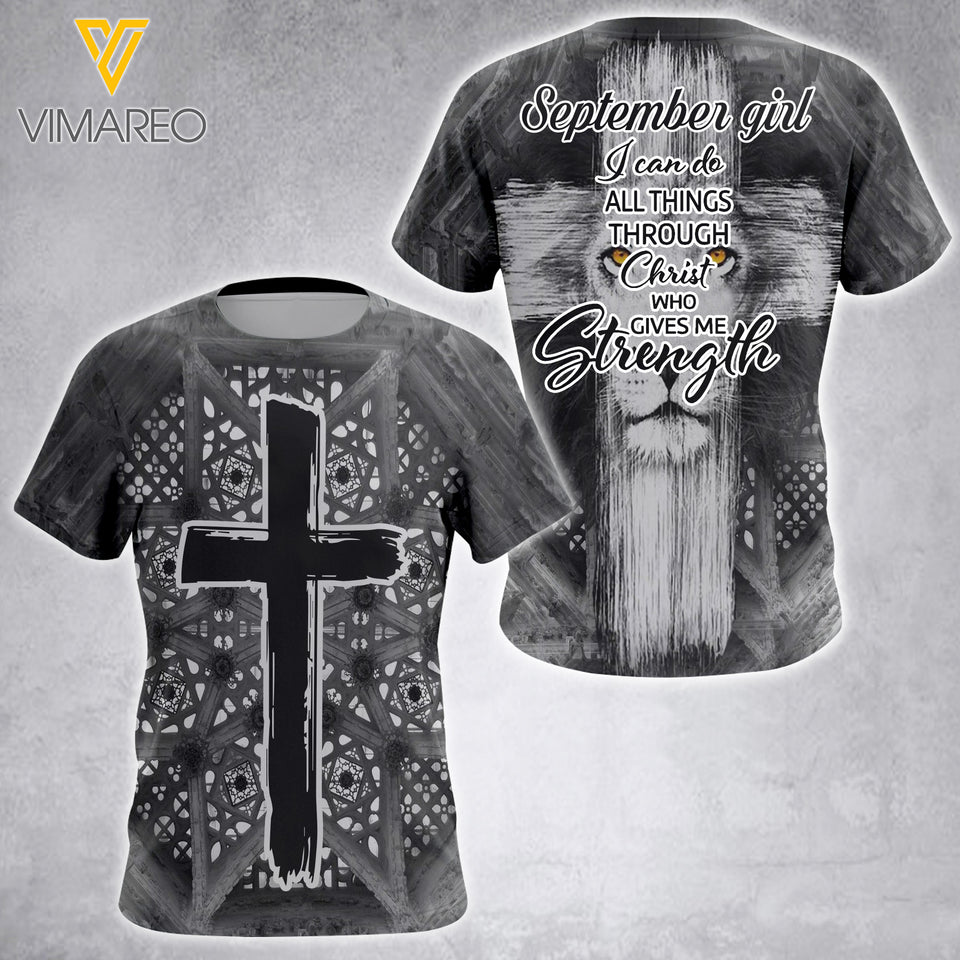 SEPTEMBER GIRL TSHIRT 3D PRINTED AUG-HQ19