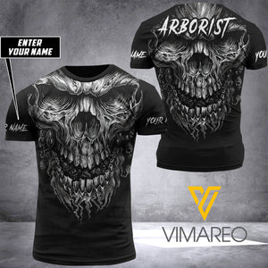 PERSONALIZED ARBORIST TSHIRT 3D PRINTED SEP-HQ28