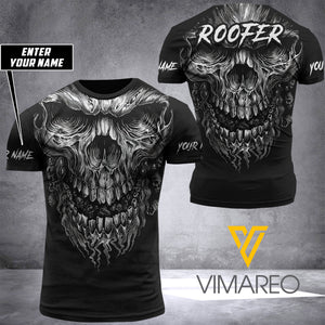 PERSONALIZED ROOFER TSHIRT 3D PRINTED SEP-HQ28