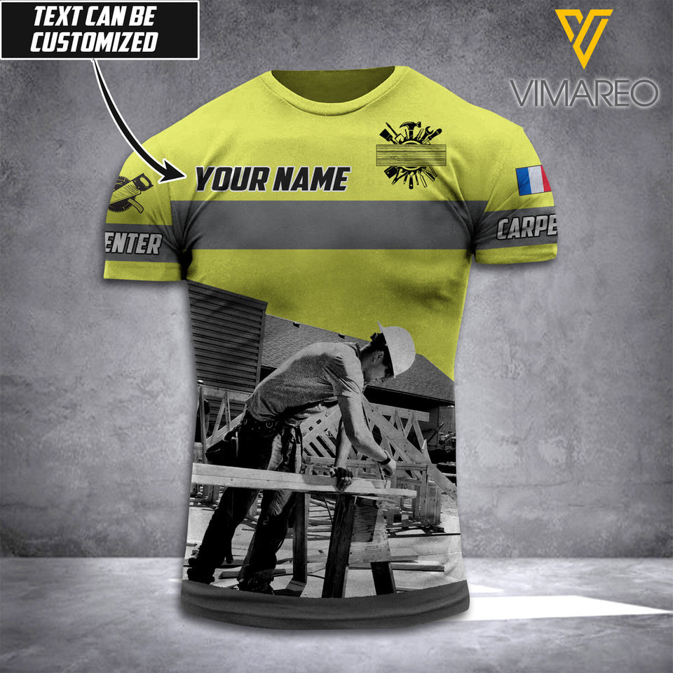 PERSONALIZED FRANCE CARPENTER SHIRT PRINTED AUG-HQ17