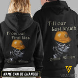 VMMH Personalized Love hoodie IRONWORKER first to last breath MAR-DT05