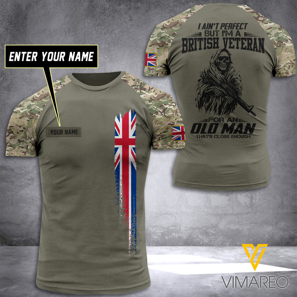 PERSONALIZED BRITISH ARMY TSHIRT 3D PRINTED APR-DT10