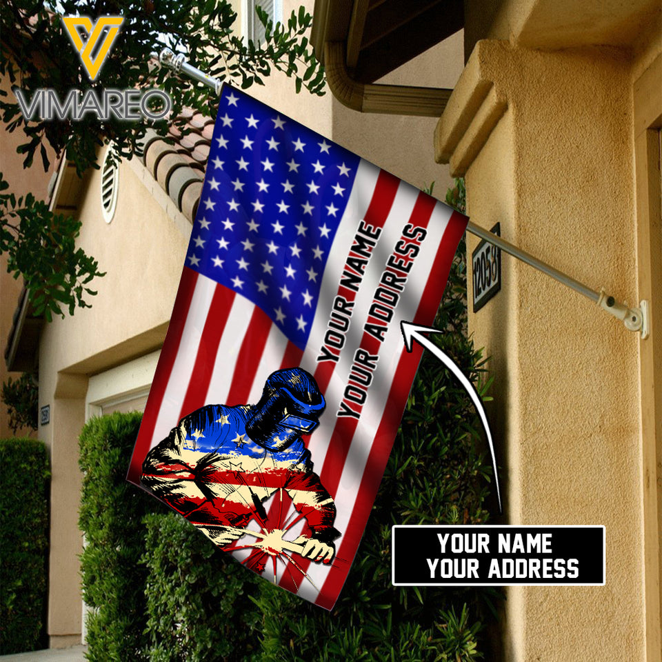 Personlaized Welder Flag APR-QH13