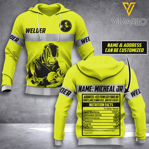 PERSONALIZED WELDER HOODIE 3D PRINTED AUG-DT10