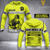 PERSONALIZED WELDER HOODIE 3D PRINTED AUG-DT10