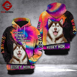 MH HUSKY DOG HOODIE TIE DYE 3D PRINTED FEB-QH18