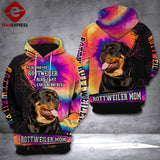 MH ROTTWEILER DOG HOODIE TIE DYE 3D PRINTED FEB-QH18