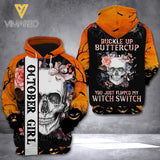 OCTOBER GIRL HOODIE 3D PRINTED AUG-HQ10