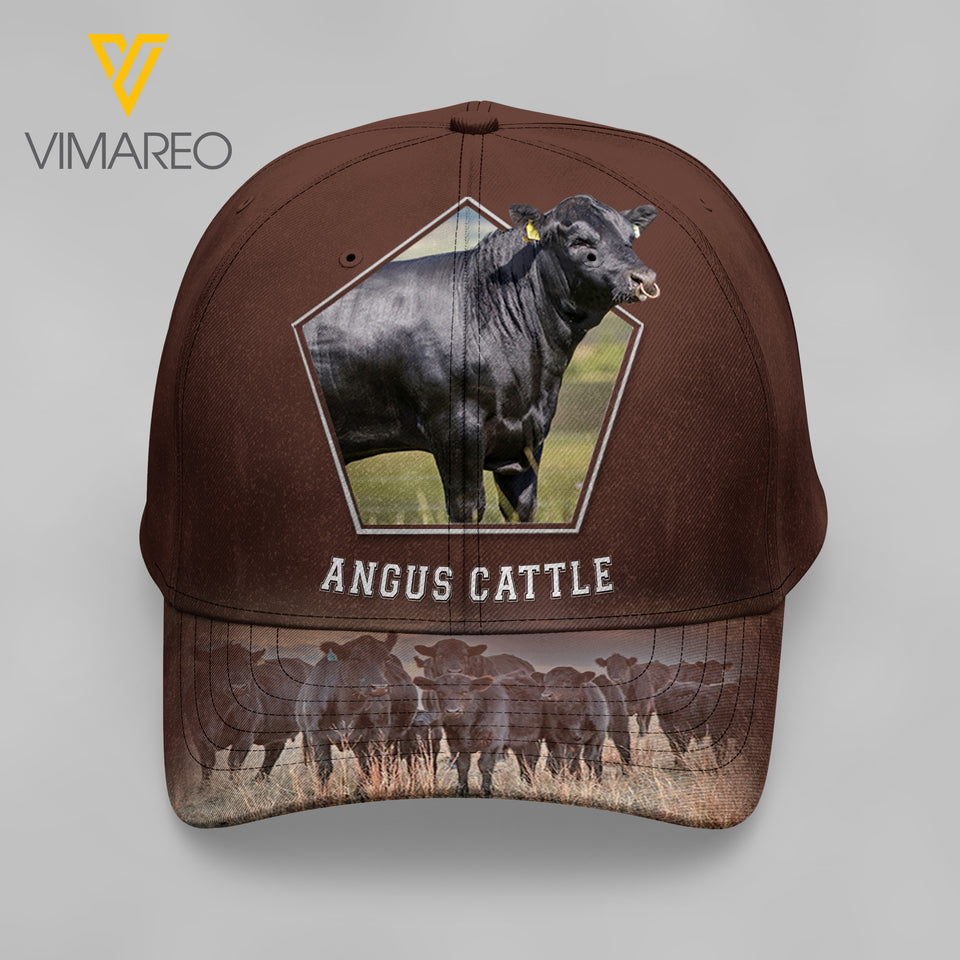 MH BLACK ANGUS CATTLE Peaked cap 3D FEB-QH26