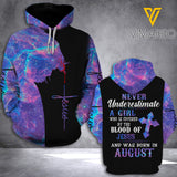 AUGUST GIRL HOODIE 3D PRINTED JUL-DT30