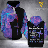 SEPTEMBER GIRL HOODIE 3D PRINTED JUL-DT30