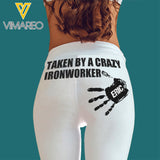 Personalized Taken By A Crazy Ironworker Legging OCT-LN21