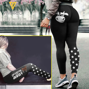 Life Is Better With A Jersey Cattle Legging SEP-MQ20