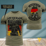 PERSONALIZED GERMAN VETERANS TSHIRT 3D PRINTED AUG-DT27