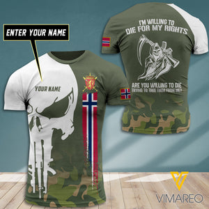 Customized Norway Soldier 3D Printed Combat Shirt MT050721
