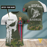 Customized Norway Soldier 3D Printed Combat Shirt MT050721