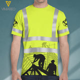 ROOFER SAFETY TSHIRT 3D PRINTED AUG-DT17