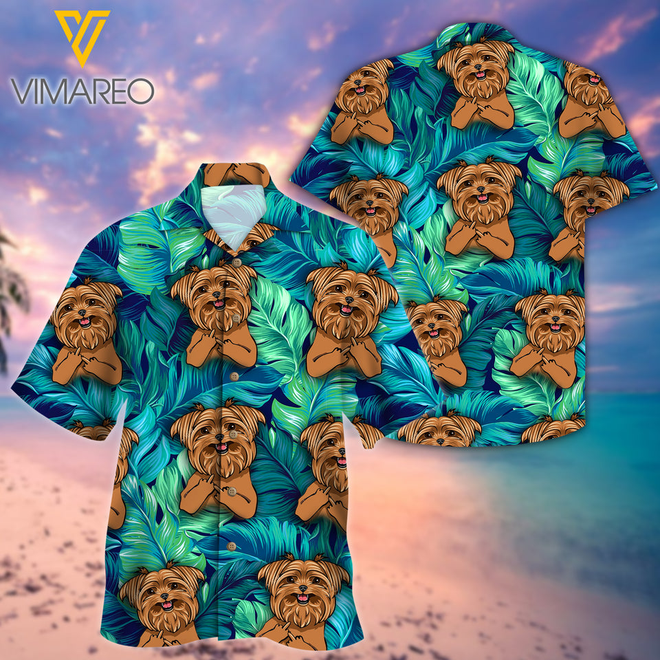 Yorkshire Terrier Dog 3D Printed Mens Shirt AUG-QH27