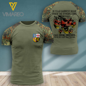Saarland VETERAN CAMO TSHIRT PRINTED JUL-DT20