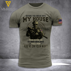 US SOLDIER TSHIRT 3D PRINTED APR-DT07