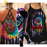 OCTOBER GIRL CRISS-CROSS TANK TOP LEGGING JUL-LN20