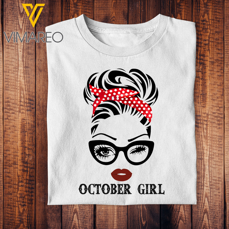 OCTOBER GIRL COMBO 3 FOR 1 FREE TSHIRT 3D PRINTED AUG-DT19
