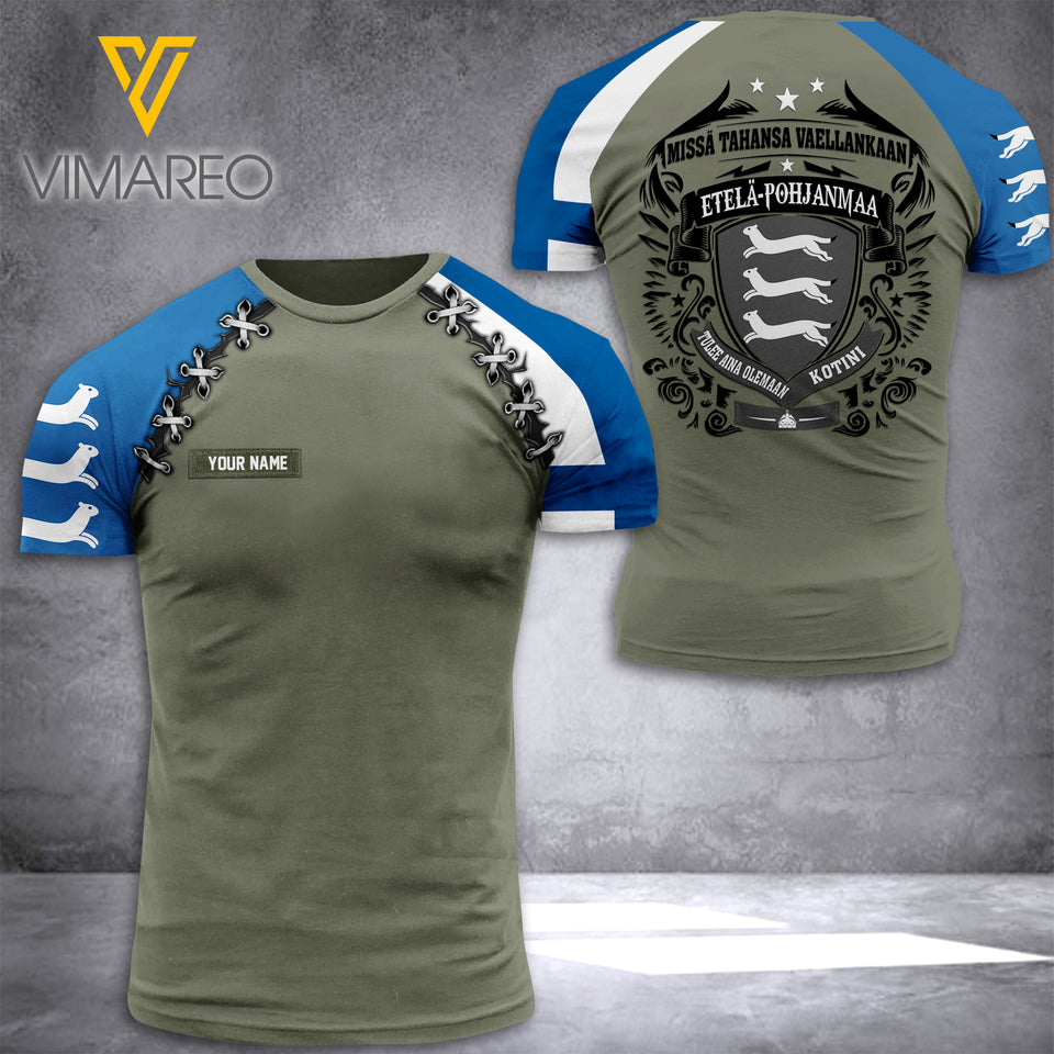 PERSONALIZED Ostrobothnia TSHIRT 3D PRINTED JUL-LN24
