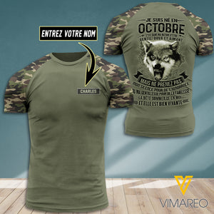 Personalized Mec De Octobre France Camo T-SHIRT 3D Printed JUL-HQ13