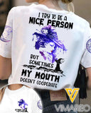 October Girl Try To Be A Nice Person But Sometimes Mouth Doesn't Cooperate TSHIRT PRINTED SEP-LN10