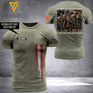 PERSONALIZED US SOLDIER TSHIRT 3D PRINTED MAY-QH18