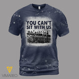 You Can't Sit With Ironworker Bleached Tshirt Printed SEP-QH20