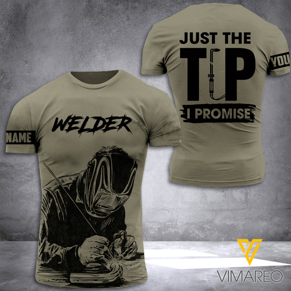 PERSONALIZED WELDER TSHIRT 3D PRINTED