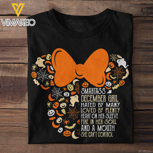 Smartass December Girl Tshirt Printed SEP-MQ27