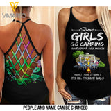 Some Girl Go Camping Criss-Cross Open Back Camisole Tank Top MAR-DT29