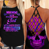 Brunswick Girl Criss-Cross Open Back Camisole Tank Top Legging MAR-DT18 CA