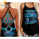 IT IS MY MECHANIC'S FAULT Criss-Cross Open Back Camisole Tank Top