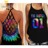 Sister 01 Criss-Cross Open Back Camisole Tank Top MAR-QH27
