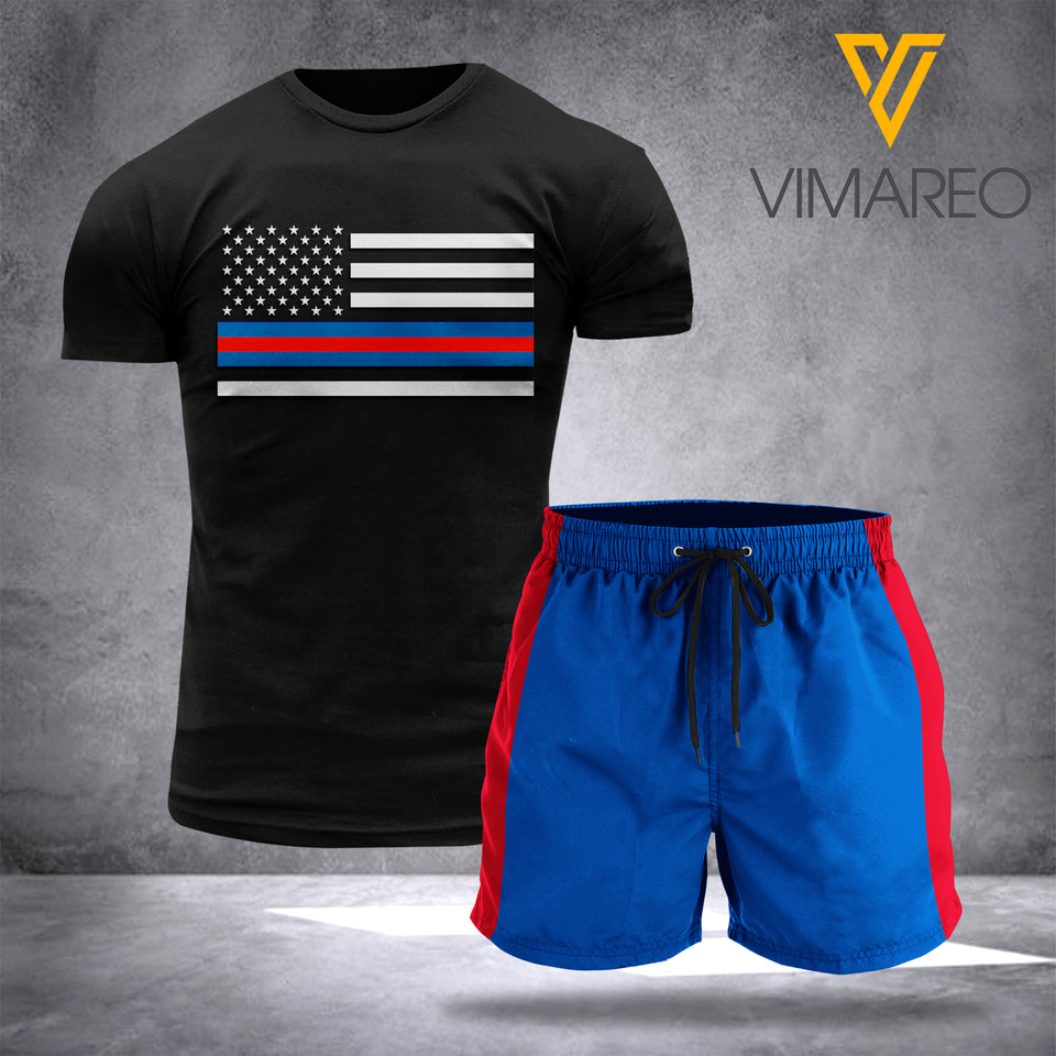 VMMH DRESSBLUES COMBO TSHIRT + SHORTPANT PRINTED MAR-QH09