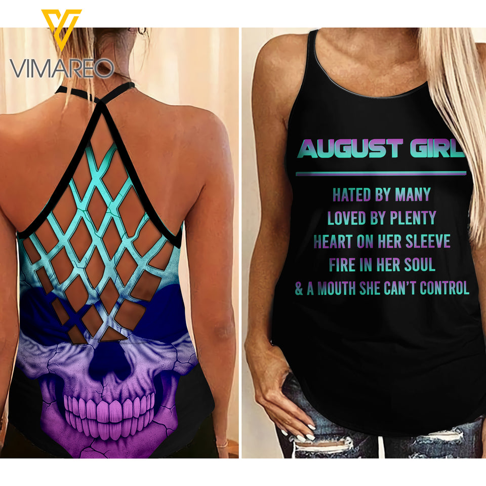 August Girl Criss-Cross Open Back Camisole Tank Top JUE-MQ21